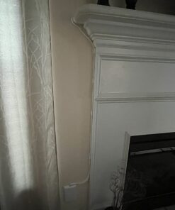 Sleek Socket - The Original & Patented Mounted TV Ultra-Thin Outlet Concealer with Cord Concealer Kit, 2 Outlet, 4-Foot Cord, Universal Size (No More Drilling Holes in Wall to Hide Mounted TV Cord) TV mount - single 39 71 BDpyNL