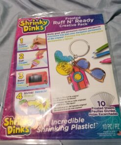 Shrinky Dinks Creative Pack 10 Sheets Frosted Ruff n' Ready Ruff n Ready Single 50 71 BMPKUQeL