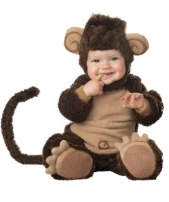 Alternative view of Fun World InCharacter Baby Lil' Monkey Costume 18-24 month include-Bodysuit/tail,booties,hood