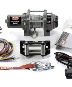 Alternative view of Warn Vantage 2000 Winch - 2000 lb. Capacity, 50' of 5/32" Wire Rope, Roller Fairlead, Wired Remote Control, Weather-Sealed, for ATV/UTV