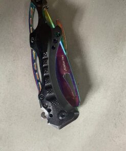 Tac Force- TF-705 Series - Bottle Opener, Glass Punch and Pocket Clip, Tactical, EDC, Rescue Rainbow 54 71 COhMo4BL