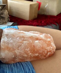 CRYSTAL DECOR 2 Natural Himalayan Pink Salt Lamp w/Bulb & Cord ~7 in 33 71 D4 ektuL