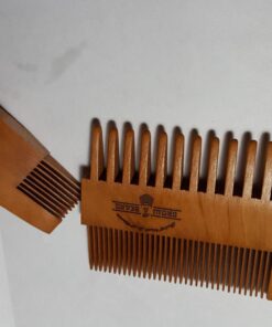 Beard Brush for Men & Beard Comb Set w/Mustache Scissors Grooming Kit, Natural Boar Bristle Brush, Dual Action Wood Comb, and Travel Bag Great for Christmas Gift (Bamboo) Bamboo 52 71 D8r5n1L 1