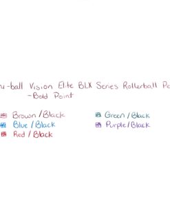 uni-ball Vision Elite BLX Rollerball Ink Pens Refills Bold Point, 0.8mm, Blue/Black, 2 Pack 8 71 DdKFnJaL