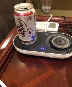 Nomodo Trio Wireless Qi-Certified Fast Charger with Mug Warmer/Drink Cooler Nomodo Trio 49 71 DpGMtkL