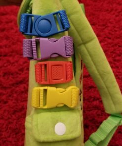 Buckle Toys - Buddy Activity Backpack - Educational Pre-K Learning Activity Toy - Zippered Pouch for Storage - Great Gift for Toddlers and Kids 43 71 EYAmnniL