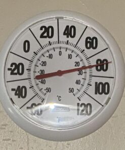 Springfield Indoor Outdoor Big Bold Thermometer, 8.5 Inch, White 51 71 Fkbx7f5L