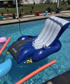 Intex Floating Recliner Inflatable Lounge, 71in X 53in, Multicolor 1 Pack 38 71 FoS9mUsL