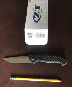 Zero Tolerance 0452CF; Pocket Knife with 4.1” Dual-Finished S35VN Steel Blade, Carbon Fiber Front and Titanium Back Handle Scales, KVT Ball-Bearing Opening, Frame Lock, Deep-Carry Pocketclip; 4.6 OZ.,Large 81 71 GHLmdU4L
