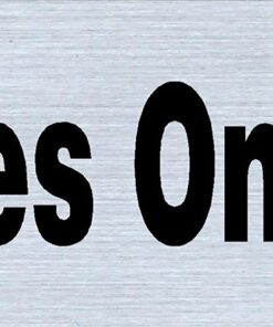 Hillman 839832 Employees Only Self-Adhesive Sign (2