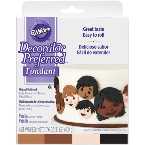 Wilton Decorator Preferred Natural Skin Tone Fondant Icing Tan & Skin Tones