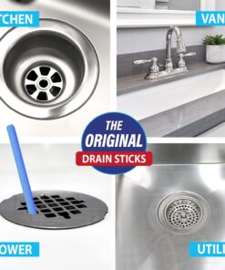 Alternative view of SANI 360° Sani Sticks Drain Cleaner and Deodorizer, Enzyme Pipe Cleaners, Eliminate Odors, Prevent Clogged Drains, Safe for Sinks, Bathtub Drains, Septic Tanks, 48 Count, Unscented