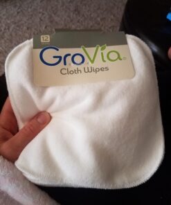 GroVia Reusable Cloth Diapering Wipes, 12 Count Multi 12 Count (Pack of 1) 24 71 Gfg 1BPL