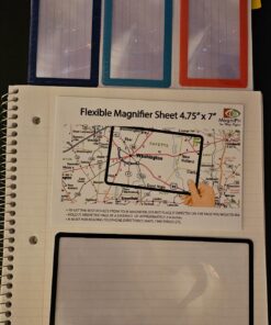 MagniPros Premium 3X (300%) Page Magnifying Lens with 3 Bonus Bookmark Magnifiers for Reading Small Prints, Low Vision Aids & Solar Projects 42 71 HSD0qJ7L