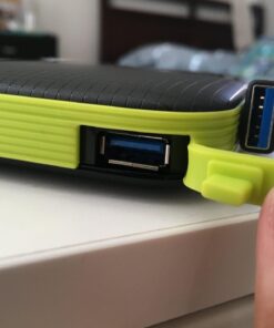 SP Silicon Power 2TB Rugged Portable External Hard Drive Armor A60 Shockproof USB 3.1 Gen1 for PC Mac Xbox and PS4 Black Black-Green 60 71 IipG t1L