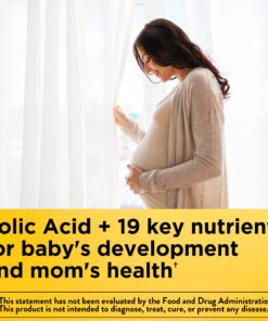 Nature Made Prenatal with Folic Acid + DHA, Prenatal Vitamin and Mineral Supplement for Daily Nutritional Support, 90 Softgels, 90 Day Supply 90 Count (Pack of 1) 24 71 Iq V7kpL 1