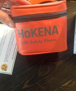 HOKENA LED Road Flares 9 Piece Set, Emergency Lights Complete Car Safety Kit, Roadside Warning Flare Beacon Disc for Vehicle & Boat with Magnetic Base, with Batteries, Seatbelt Cutter & Window Breaker 3 Flares 44 71 J4rY5DZL