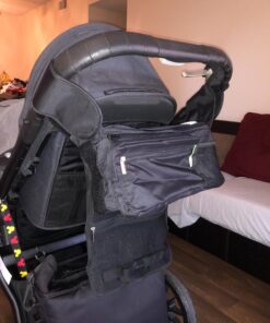 Ethan & Emma Universal Stroller Organizer - Elevate Your Experience w/Insulated Cup Holders, Diaper Storage, Secure Straps, Detachable Bag, Pockets for Phone, Keys, Toys. Smart Parenting Black 48 71 Jn9Oq9VL