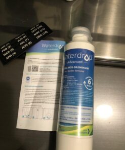 Waterdrop DA29-00020B 𝐍𝐒𝐅 𝟓𝟑&𝟒𝟐 𝐂𝐞𝐫𝐭𝐢𝐟𝐢𝐞𝐝 Refrigerator Water Filter, Replacement for Samsung HAF-CIN/EXP, DA29-00020A/B, DA29-00020B-1, RF263BEAESR, RF28HMEDBSR, RS25J500DSR, 3 Filters 57 71 Jw1THdL