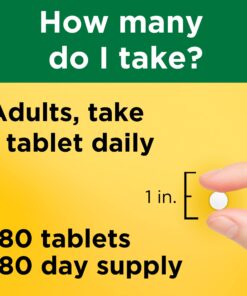 Nature Made Iron 65 mg (325 mg Ferrous Sulfate) Tablets, Dietary Supplement for Red Blood Cell Support, 180 Tablets, 180 Day Supply Unflavored 180 Count (Pack of 1) 22 71 KHtegCL