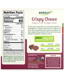 Alternative view of Sprout Organic Baby Food, Stage 4 Toddler Fruit Snacks, Red Fruit Beet & Berry Crispy Chews, 0.63 Oz Single Serve Packs (5 Count) 0.63 Ounce (Pack of 5)