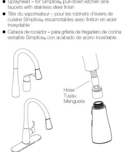 Kohler K-GP1043211-VS Part Faucet Sprayhead, small, Vibrant Stainless 27 71 LXnulNBL