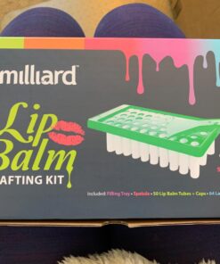 Milliard Lip Balm Crafting Kit – Includes Lip Balm Pouring Tray & 50 White 0.15oz (4.25g) Balm Tubes 216 Piece Set 43 71 LnpcJmfL