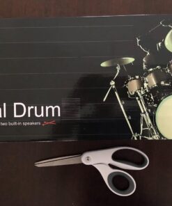 PAXCESS Electronic Drum Set, Roll Up Drum Practice Pad Midi Drum Kit with Headphone Jack Built-in Speaker Drum Pedals Drum Sticks 10 Hours Playtime,Great Holiday Birthday Gift for Kids green 39 71 Ly80bFoL