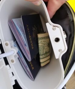 SAFEGO Portable Indoor/Outdoor Lock Box Safe with Key and Combination Access (White) White 45 71 MdyPEANL