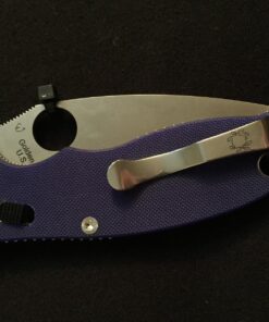 Spyderco Manix 2 Signature Knife with 3.37" CPM S110V Steel Blade and Durable Dark Blue G-10 Handle - PlainEdge - C101GPDBL2 37 71 Mq cPV L