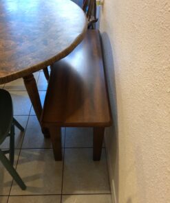 Signature Design by Ashley Berringer 17.5 Inch Rustic Traditional Dining Bench, Brown 48 71 NbDBSzL