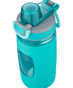 Bubba Flo Kids Water Bottle with Leak-Proof Lid, 16oz Dishwasher Safe Water Bottle for Kids, Impact and Stain-Resistant, Aqua Waters Single 20 71 OS4hrBOL