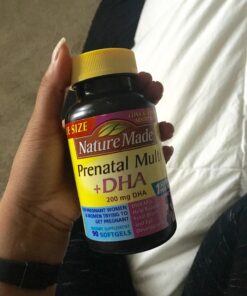 Nature Made Prenatal with Folic Acid + DHA, Prenatal Vitamin and Mineral Supplement for Daily Nutritional Support, 90 Softgels, 90 Day Supply 90 Count (Pack of 1) 42 71 PHpeRiNL