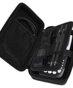 Guerrilla Hard Travel Case for TI-83 Plus, TI-84 Plus, TI-84 Plus Color Edition, TI-89 Titanium, TI-Nspire CX&CX CAS,HP50G Graphing Calculators + Guerrilla's Essential Calculator Accessory Kit, Black 18 71 POuQXeAL
