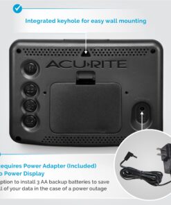 AcuRite 02027A1 Color Weather Station with High Low Temperature and Humidity with Moon Phase, Dark Themed (02027A), Black Display 27 71 QZz2EUdL