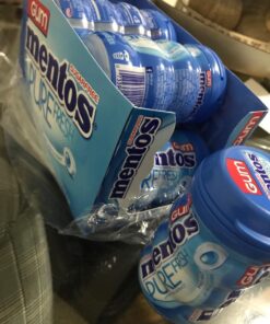 Mentos Pure Fresh Sugar-Free Chewing Gum with Xylitol, Fresh Mint, 50 Count (Pack of 6) 24 71 R52n5fUL