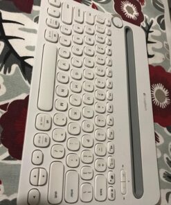 Logitech Bluetooth Multi-Device Keyboard K480 – White – for Windows and Mac Computers, Android and iOS Tablets and Smartphones 37 71 R53Rph6L