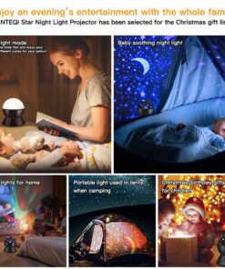 Star Projector Night Light for Kids Bedroom Ceiling Baby Starry Sky Night Lamp with Timer and Rotating Birthday Gifts for Boys Girls Toddlers Black Black-star 28 71 S5B1cmlL 1