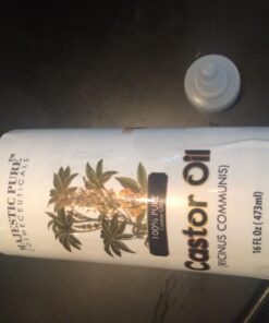 MAJESTIC PURE Castor Oil, 100% Natural Wonder Oil with Numerous Hair, Scalp, Skin and Nails Benefits - Packaging May Vary- 16 fl oz 16 Fl Oz (Pack of 1) 42 71 SXn2paOL