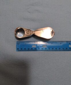 40X Full Metal Illuminated Jewelry Loop Magnifier, XYK Pocket Folding Magnifying Glass Jewelers Eye Loupe with LED(LED Currency Detecting/Jewelry Identifying) 1 44 71 U5nichrL