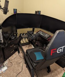 Next Level Racing F-GT Racing Simulator Cockpit. Formula and GT racing simulator cockpit compatible with Thrustmaster, Fanatec, Moza Racing on PC, Xbox and PS 47 71 UDb0eldL