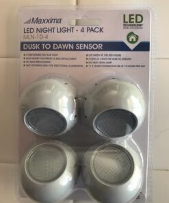 Maxxima MLN-10 LED Night Light with Dusk to Dawn Sensor (Pack of 4) 38 71 UFtW8X3L