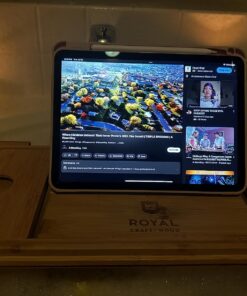 ROYAL CRAFT WOOD Luxury Bathtub Caddy Tray, One or Two Person Bath and Bed Tray, Bonus Free Soap Holder (Natural Bamboo Color) (Natural) Natural (Classic) 41 71 V5rVXGL