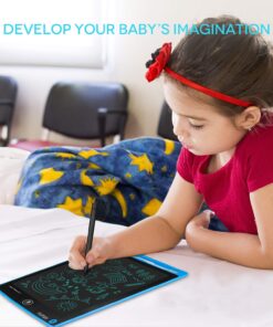 mafiti 10 Pack LCD Writing Tablet 8.5 Inch Electronic Drawing Pads for Kids Portable Ewriter Doodle Board Blue 10pack Blue 12 71 WEs7hHGL