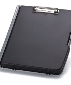 Officemate Ringbinder Clipboard Storage Box, Charcoal (83309), 13" x 10.8" x 2" 22 71 WLjT8ENS