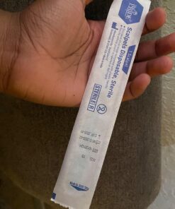 Medpride Disposable Scalpel Blades| Sharp, Tempered Stainless-Steel Blades | Pack of 10 Sterile Scalpel Knives| Plastic Handle| Individual Pouches| for Dermaplaining, Podiatry, Crafts & More (#10) #10 32 71 WnwnkXL