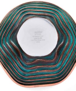 nambe Copper Canyon Bowl | 7-Inch Fruit Bowl for Kitchen Counter, Table, Mantel Décor | Decorative Scalloped Edge Vegetable Basket | Salad Serving Bowl | 21.5 Ounce 11 71 Wu5H0q6L