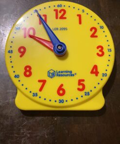 Learning Resources Big Time Student Clock, Teaching & Demonstration Clock, Develops Time and Early Math Skills, Ages 5+, Clock for Learning, 12 Hour,Back to School Gifts 21 71 XXSG7ZcL