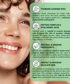 Eye Gel Anti-Aging Cream - Treatment for Dark Circles, Puffiness, Wrinkles and Fine Lines - Hyaluronic Acid Formula Infused Serum with Aloe Vera & Jojoba for Ageless Smooth Skin 5 oz 0.5 Fl Oz (Pack of 1) 22 71 XaW84DrL