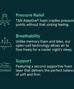 Tuft & Needle - Legacy Original King Mattress, Medium-Firm Feel, Cooling, Pressure Relief, CertiPUR-US, 100-Night Trial 31 71 Y378JuxL 1